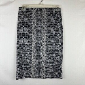 Beige by eci animal print pencils skirt size small